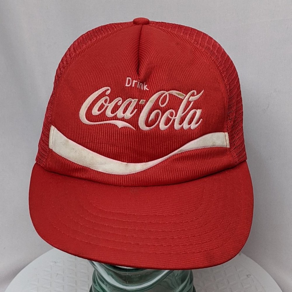 Vintage Coca-Cola mesh trucker hat